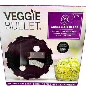 NEW Veggie Bullet Angel Hair Blade 2mm Spiralizer Attachment Thin Pasta NIB